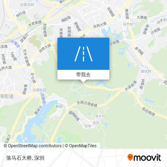 落马石大桥地图