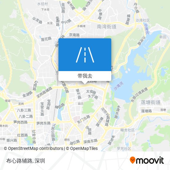 布心路辅路地图