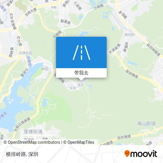 横排岭路地图