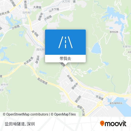 盐田坳隧道地图