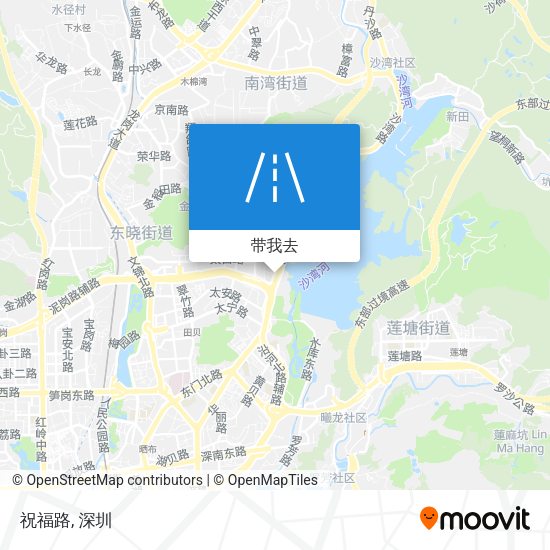 祝福路地图