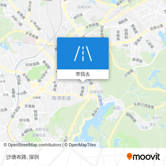 沙塘布路地图