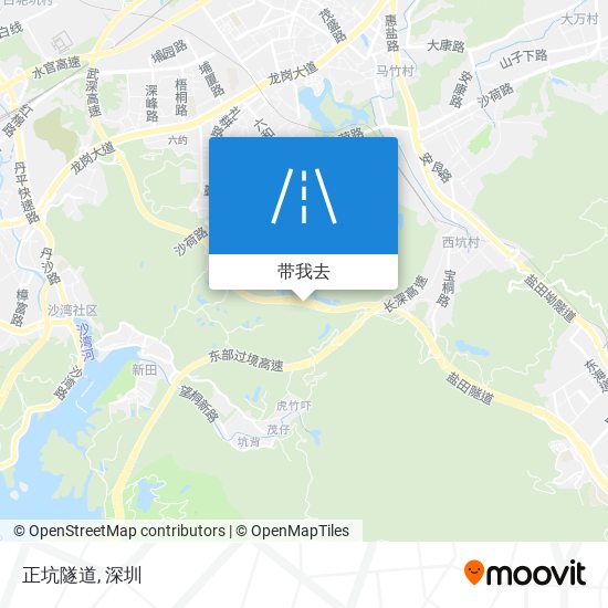 正坑隧道地图