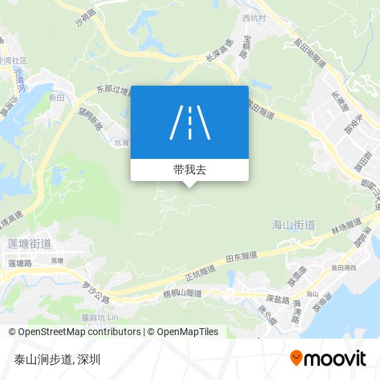 泰山涧步道地图