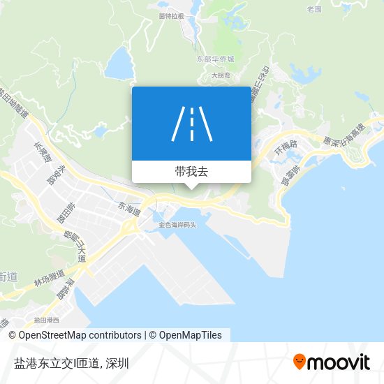 盐港东立交I匝道地图