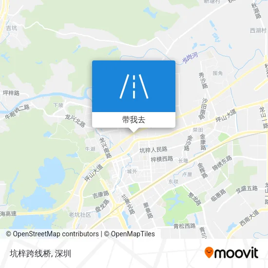 坑梓跨线桥地图