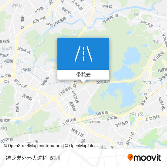 跨龙岗外环大道桥地图