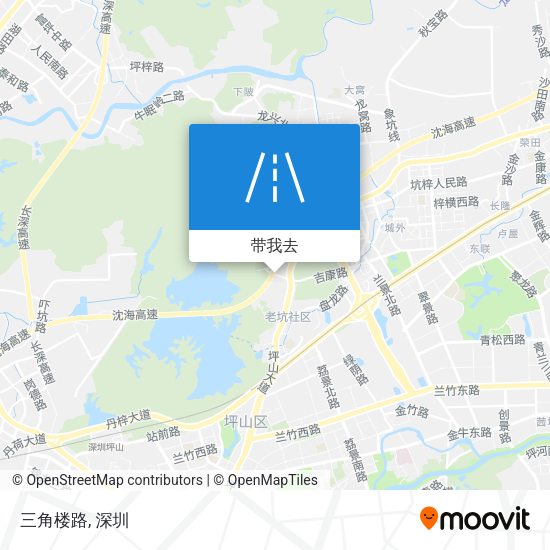 三角楼路地图