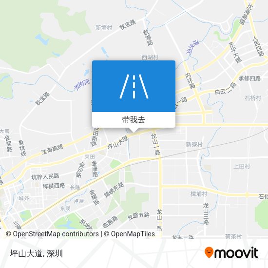 坪山大道地图