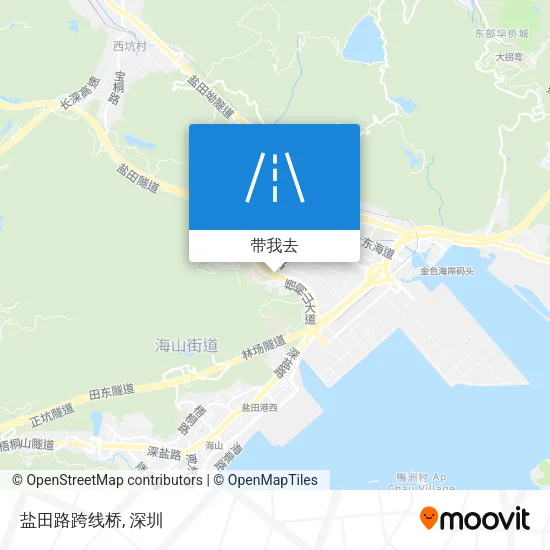 盐田路跨线桥地图