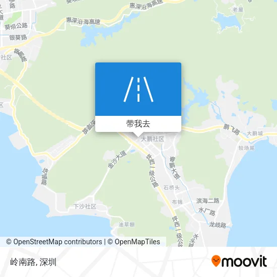 岭南路地图