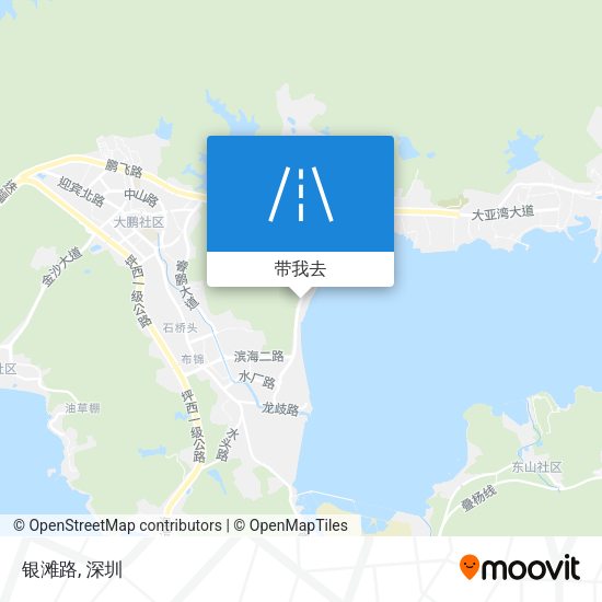 银滩路地图