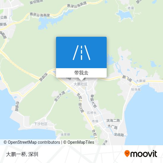 大鹏一桥地图