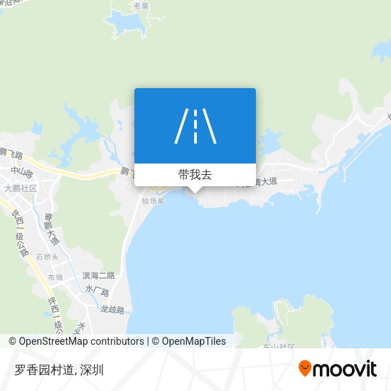 罗香园村道地图