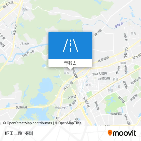吓田二路地图