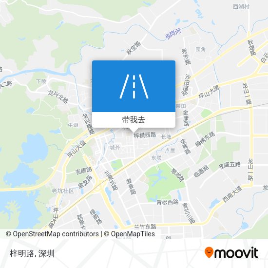 梓明路地图