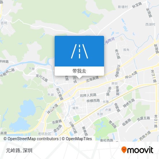 元岭路地图