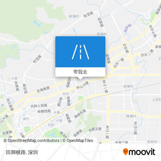 田脚横路地图