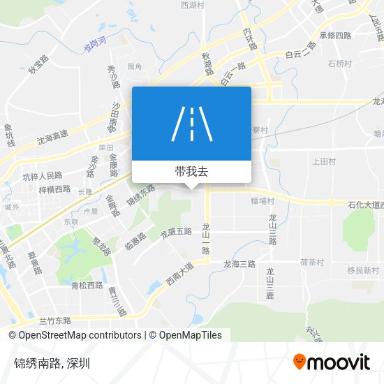 锦绣南路地图