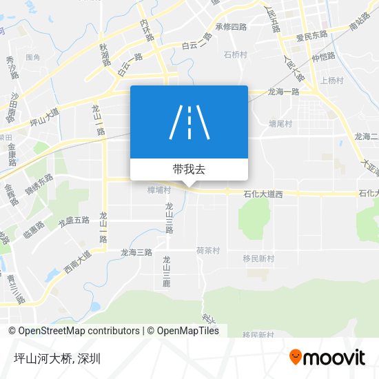 坪山河大桥地图