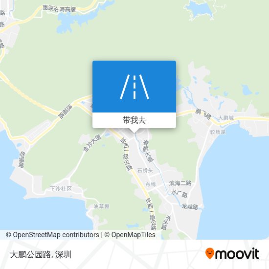 大鹏公园路地图