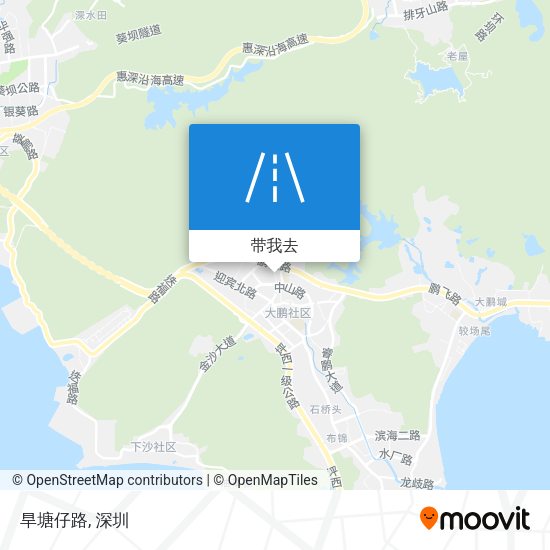 旱塘仔路地图