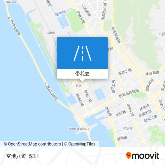 空港八道地图