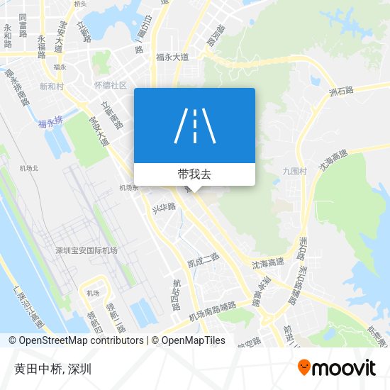 黄田中桥地图