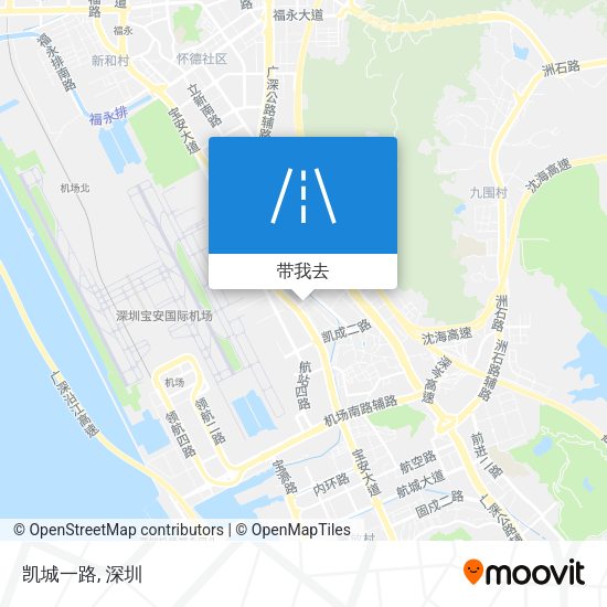 凯城一路地图