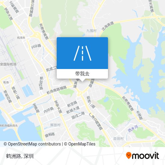 鹤洲路地图