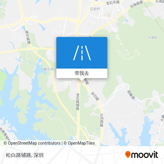 松白路辅路地图