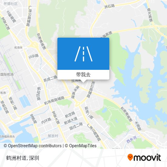 鹤洲村道地图