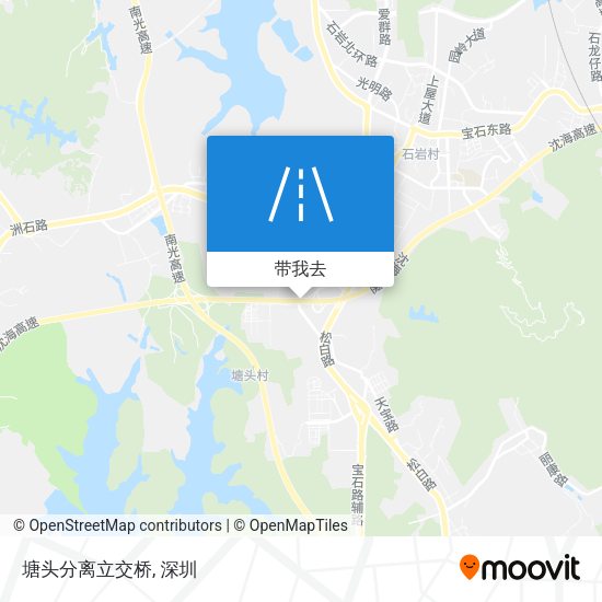 塘头分离立交桥地图