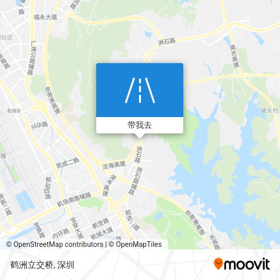 鹤洲立交桥地图