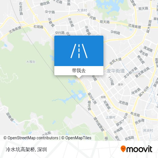 冷水坑高架桥地图