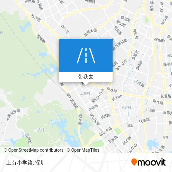 上芬小学路地图