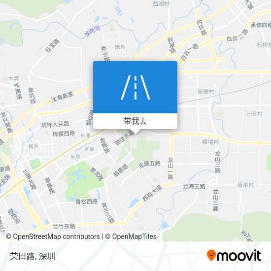 荣田路地图