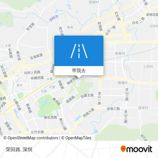 荣田路地图