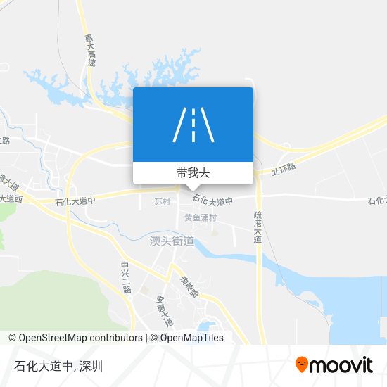 石化大道中地图