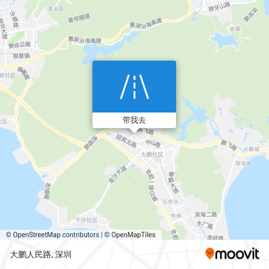 大鹏人民路地图