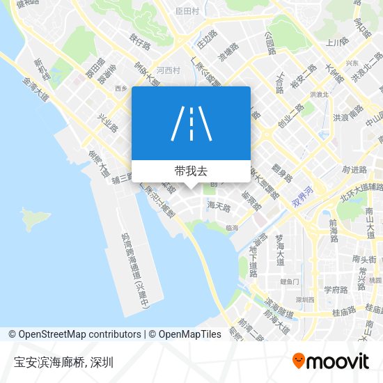 宝安滨海廊桥地图