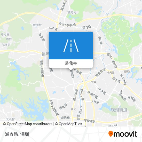 澜泰路地图