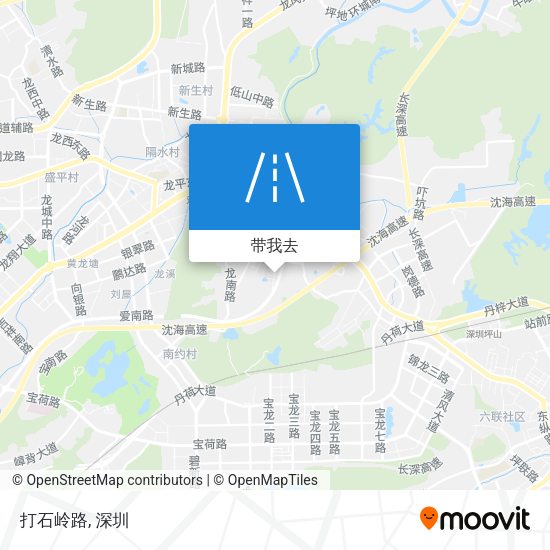 打石岭路地图