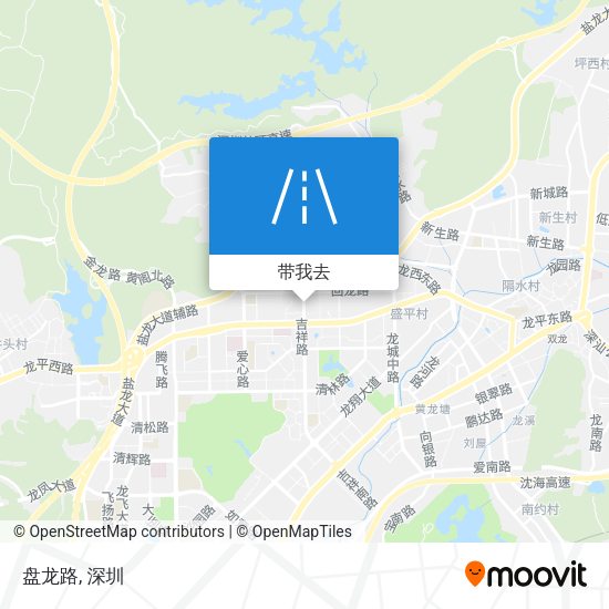 盘龙路地图