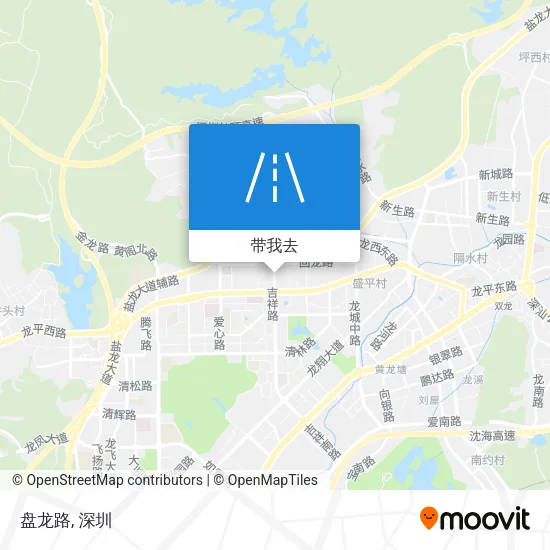 盘龙路地图