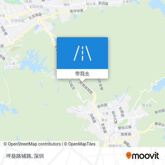 坪葵路辅路地图