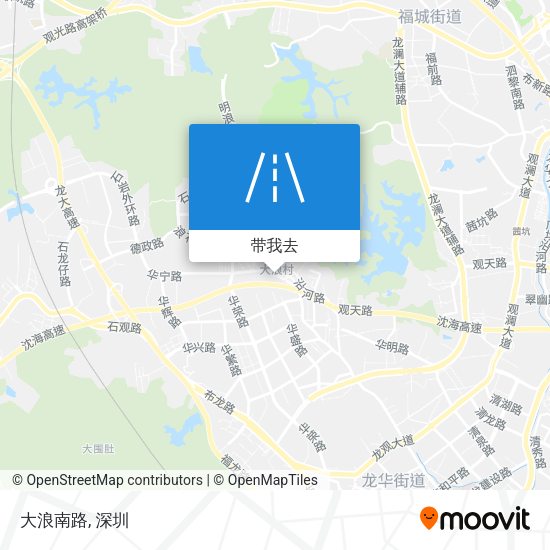 大浪南路地图