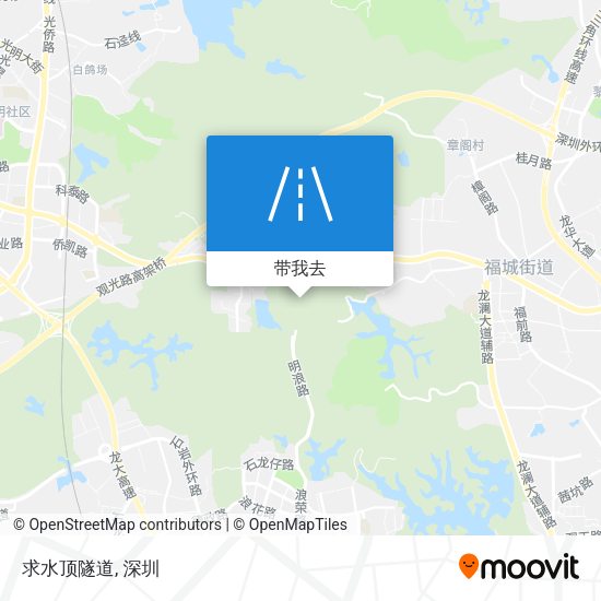 求水顶隧道地图