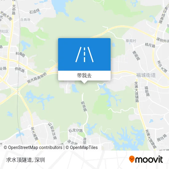求水顶隧道地图