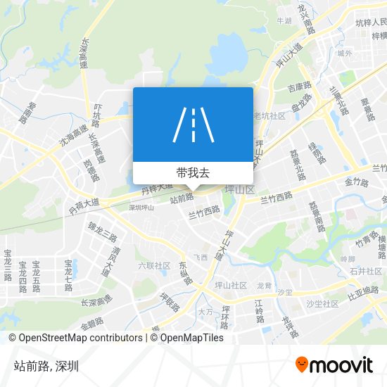 站前路地图